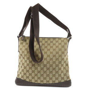 Gucci bag GG Brown canvas shoulder